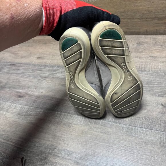 Ecco Bluma Pewter Leather Ballet Flats Women's Size EU 38 - Picture 4 of 6